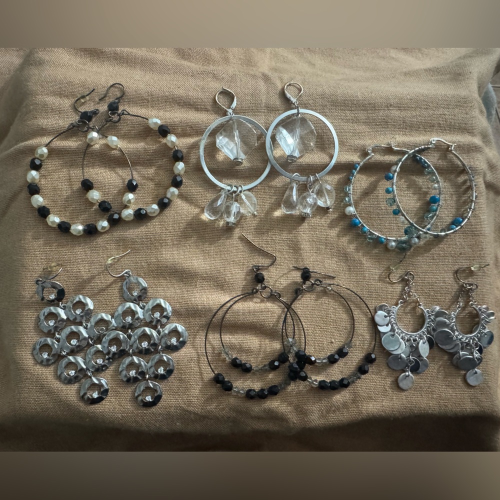 6 pairs of White House Black Market Earrings